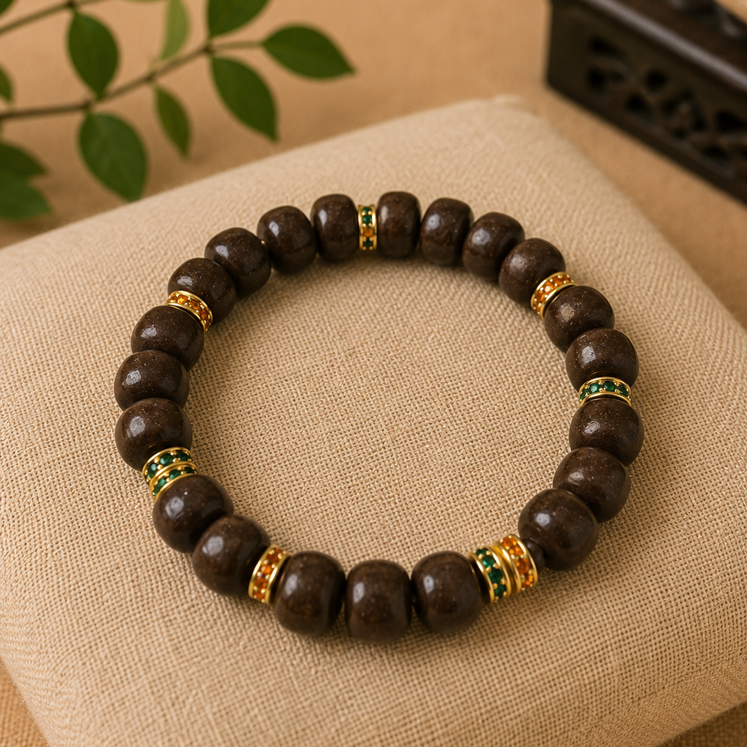 SĒN agarwood and pearwood aromatic bracelet for mindful daily rituals